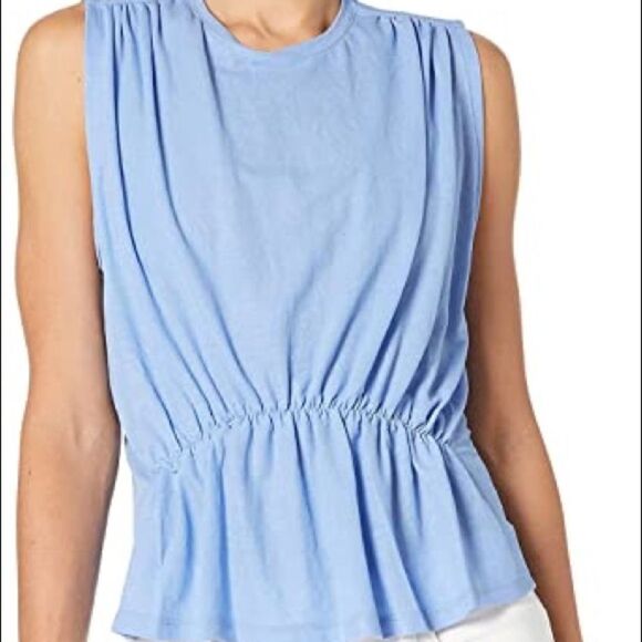 Bishop + Young Boardwalk Peplum Tee Sky Medium - Picture 2 of 9